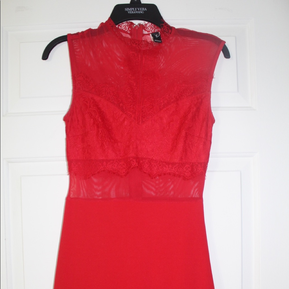 Red Lace Bodycon Dress